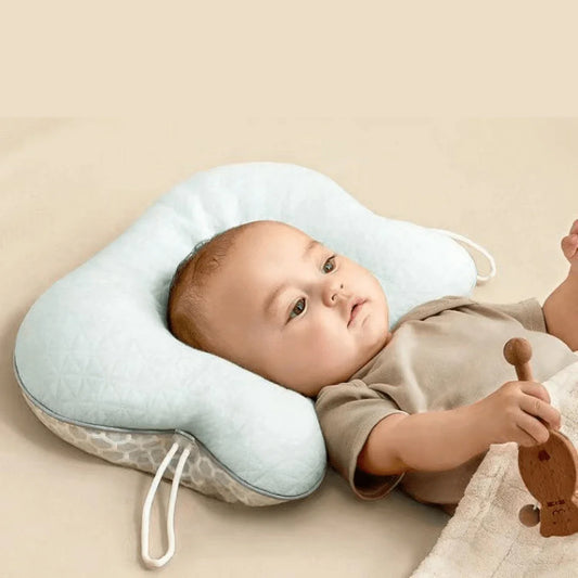 Baby Head Shaping Pillow - Breathable Anti-Flat Head Support - SnugNest