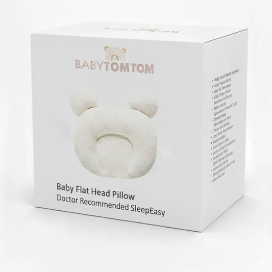 Baby Flat Head Pillow - Doctor Recommended SleepEasy BabyTomTom