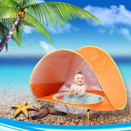 Pop-Up Baby Beach Tent with Pool UV Protection - SunHaven