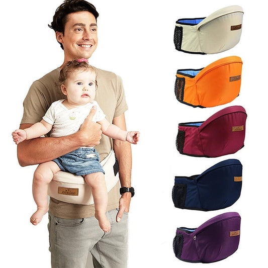 Hip Seat Baby Carrier Waist Stool - Shock Absorption Hip Seat Surface for Newborns & Toddlers