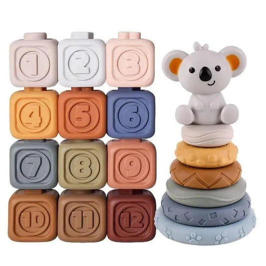 Baby Educational Stacking Montessori Soft Blocks -