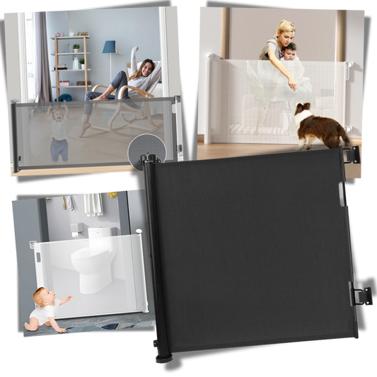 Retractable Sturdy Mesh Pet & Baby Gate BabyTomTom
