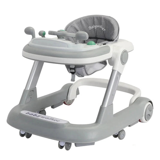 2 in 1 Push Baby Walker - Grey