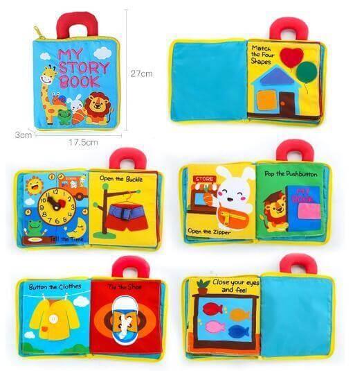 3D Soft Cloth Baby Books - Animal