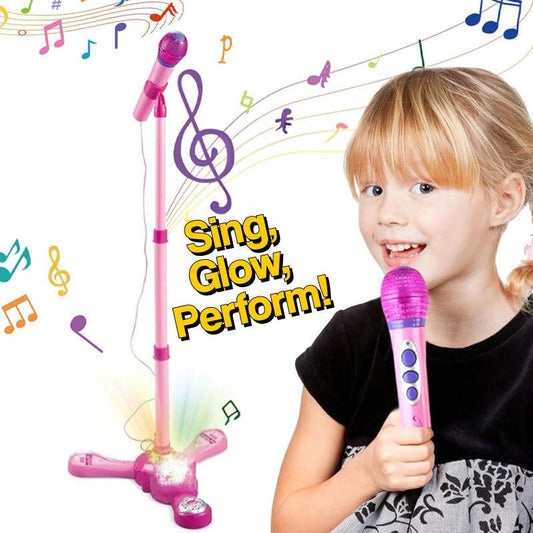 Complete Karaoke Mic Set with LED Stand - StageStar