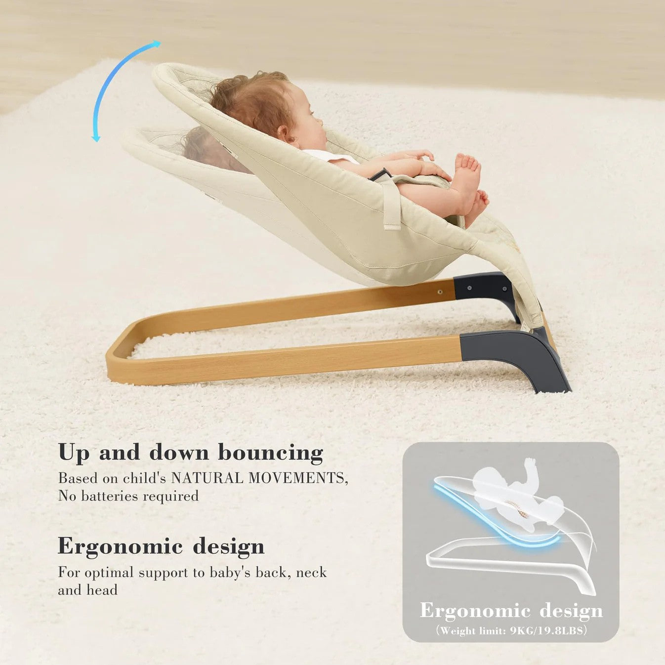 Natural Motion of Baby Bouncer BT-BS01