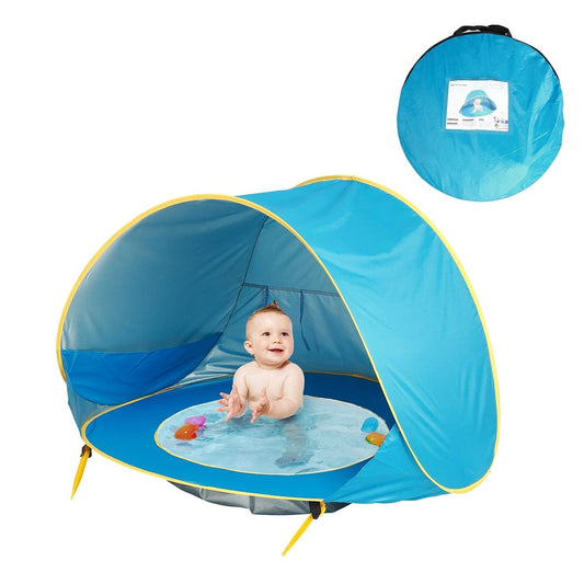 Pop-Up Baby Beach Tent with Pool UV Protection - SunHaven