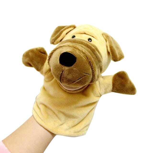 Animal Puppet Educational Baby Toy - Yellow Dog