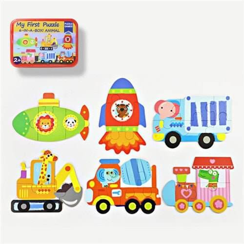 Baby 3D Animals Puzzle Iron Box - Air