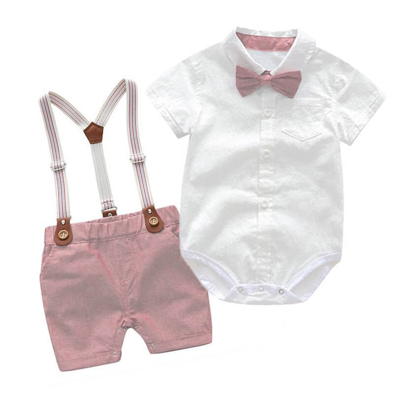 Baby Boy Clothes Party Suits - Pink