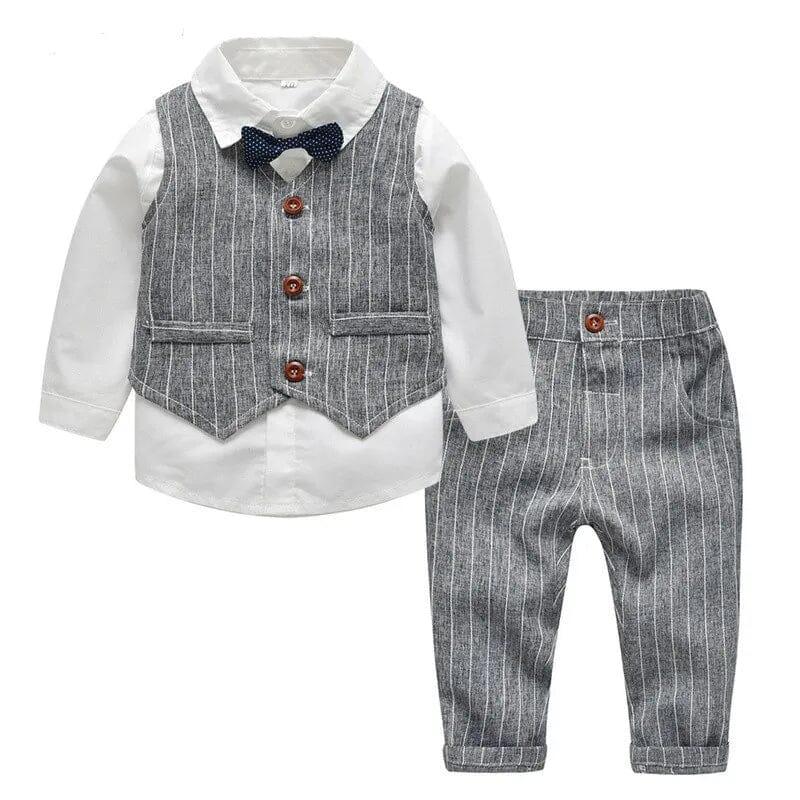 Baby Boy Gentleman Suit - Gray