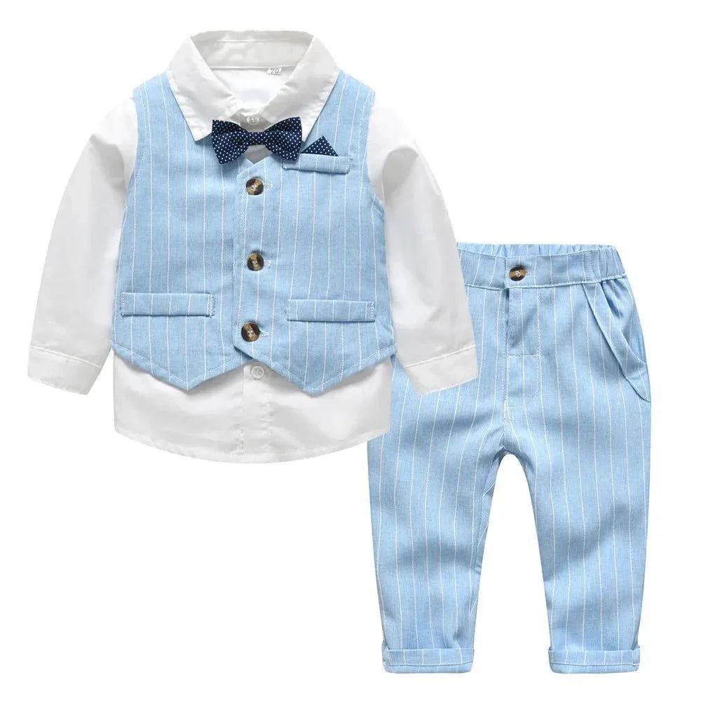 Baby Boy Gentleman Suit - Sky Blue