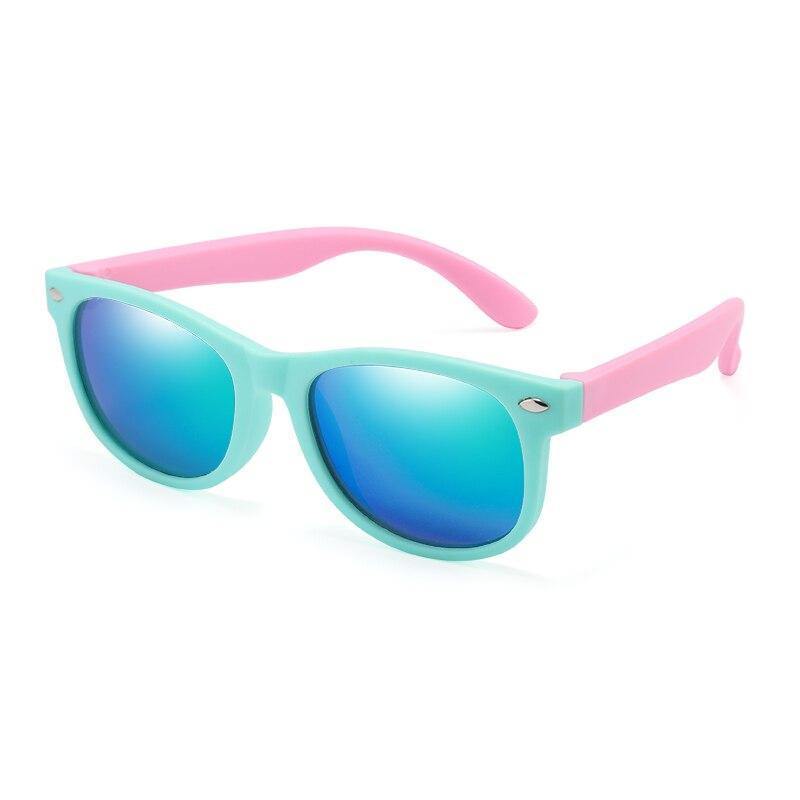 Baby Polarised Silicone Sunglasses - Light Blue