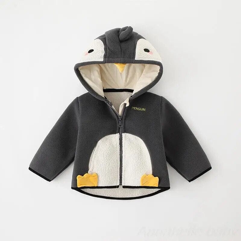 Casual Baby Jacket Animal Cartoon - Penguin