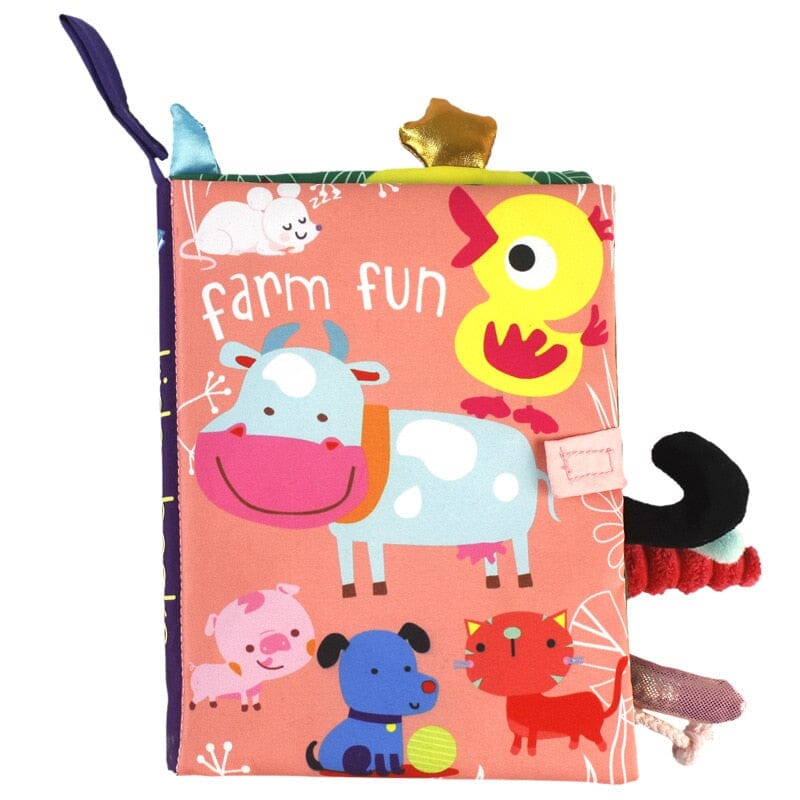 Early Learning Cloth Baby Book - Cow