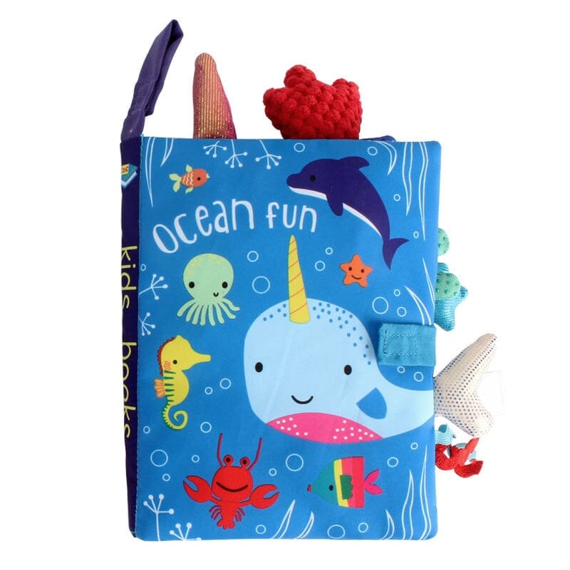 Early Learning Cloth Baby Book - Whale