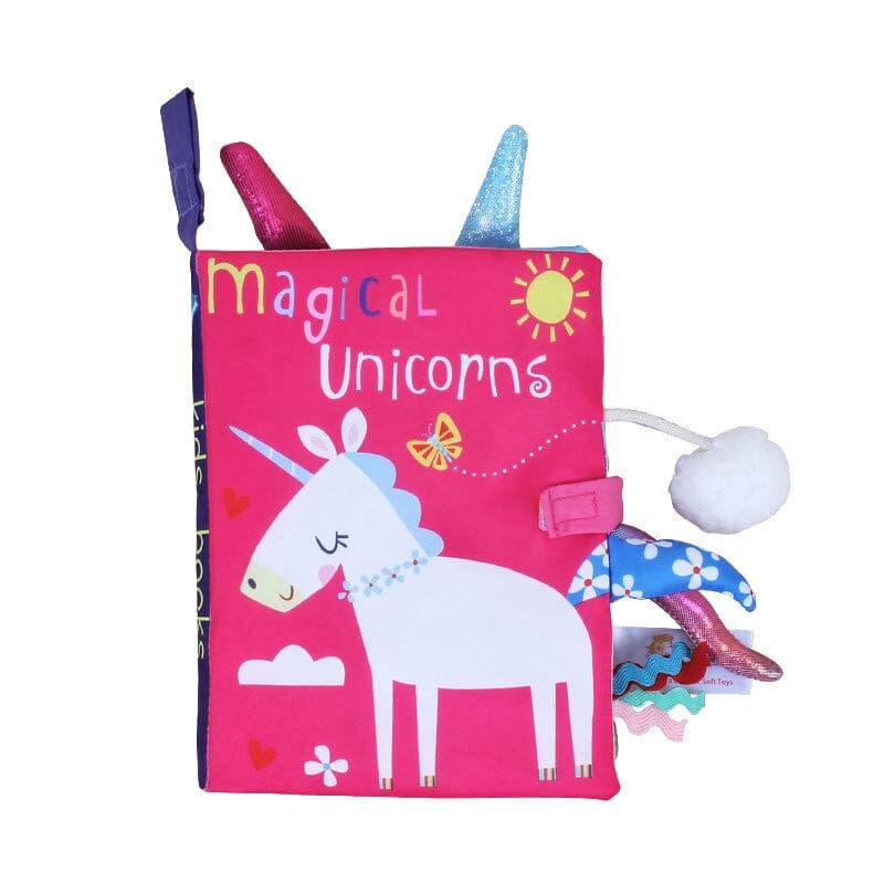 Early Learning Cloth Baby Book - Unicorn