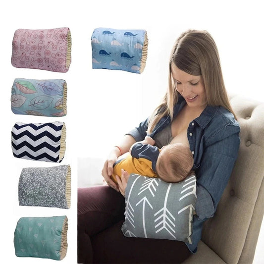 Adjustable Baby Nursing Arm Pillow – Soft Cotton Breastfeeding Support Cushion
