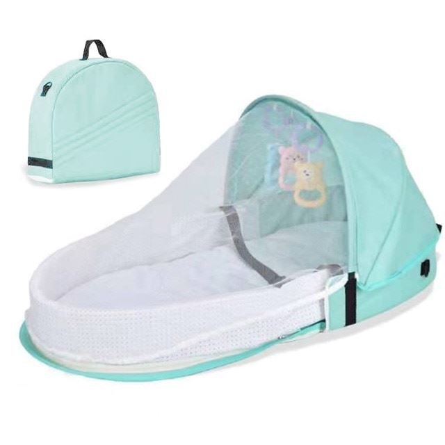 Multi-Function Travel Mosquito Baby Bed - Green