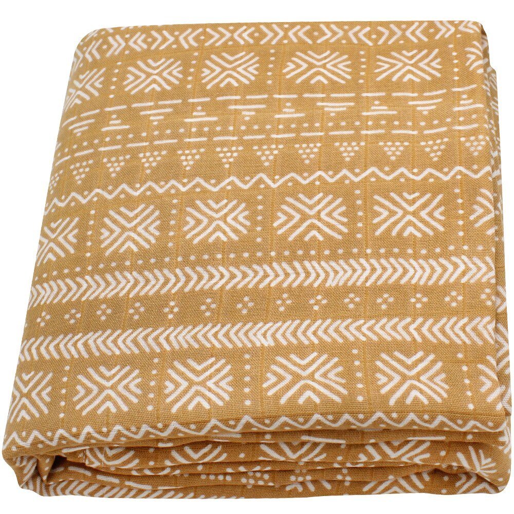 Newborn Baby Swaddle Blanket - Tribe 120x120cm