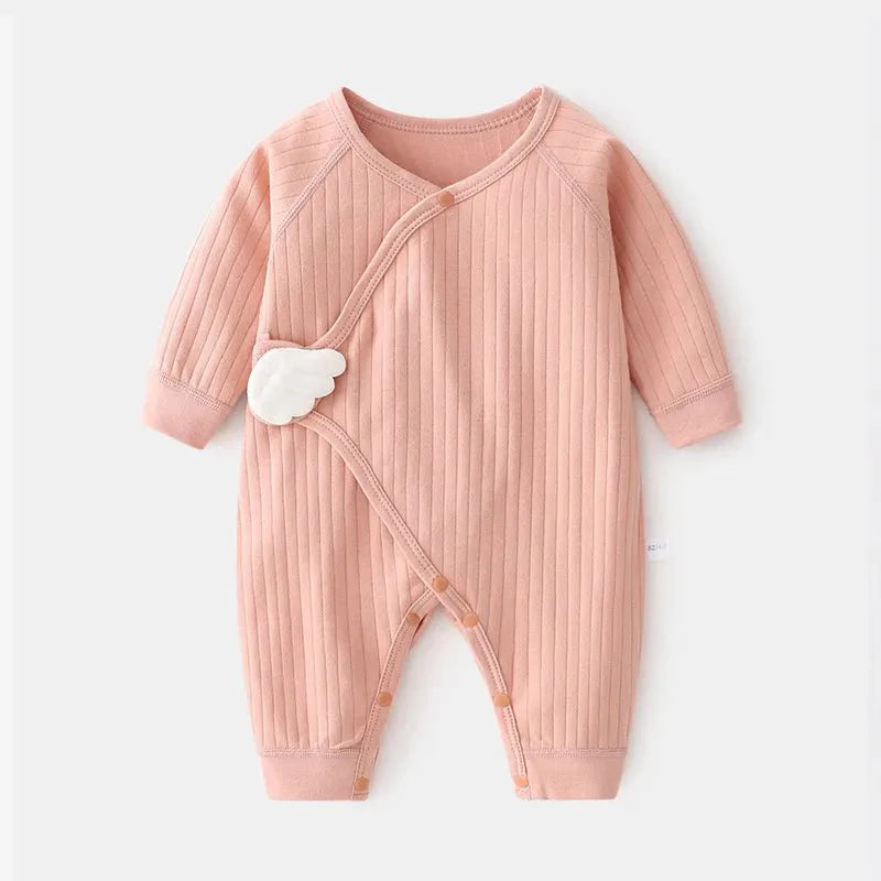 Newborn Cotton Jumpsuit - Pink