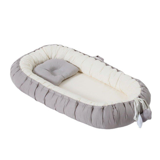 Newborn Sleeping Nest Bed - grey beige