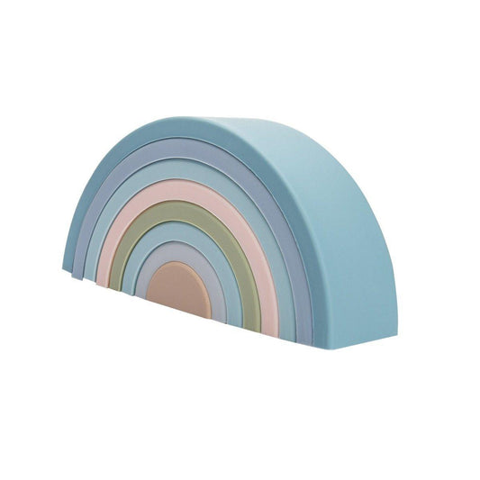 Toy Educational Montessori Rainbow Building - Blue