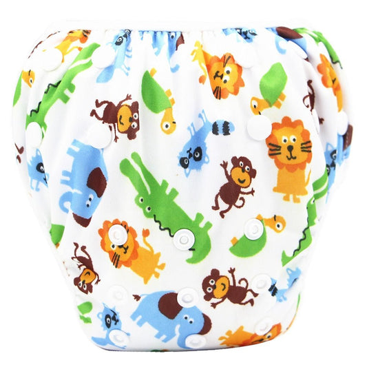 Waterproof Baby Swim Diapers - Safari